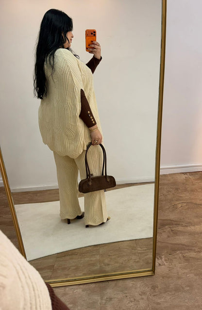 Conjunto Capa em Tricot Mousse Isabelle