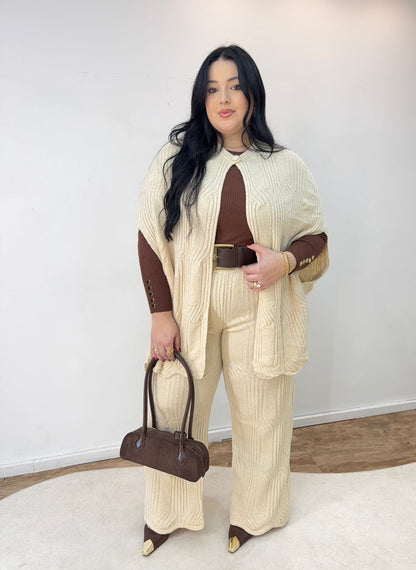 Conjunto Capa em Tricot Mousse Isabelle