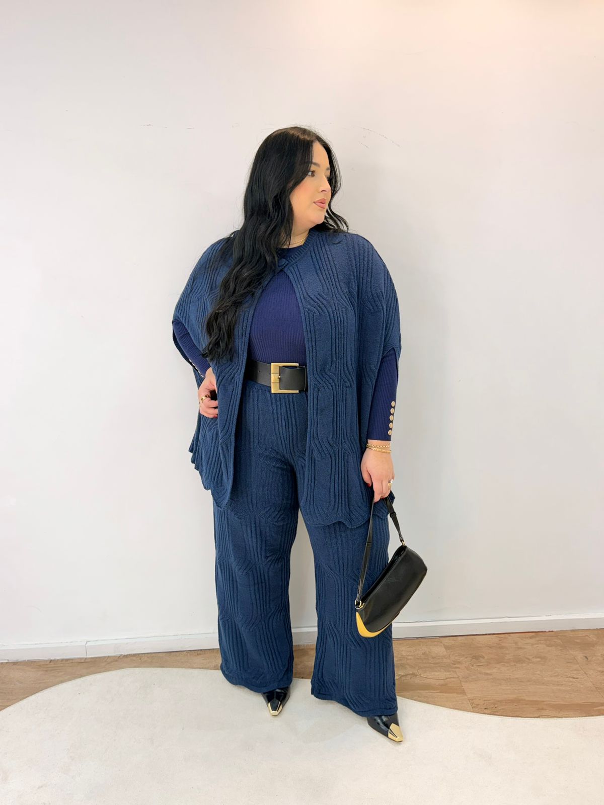 Conjunto Capa em Tricot Mousse Isabelle