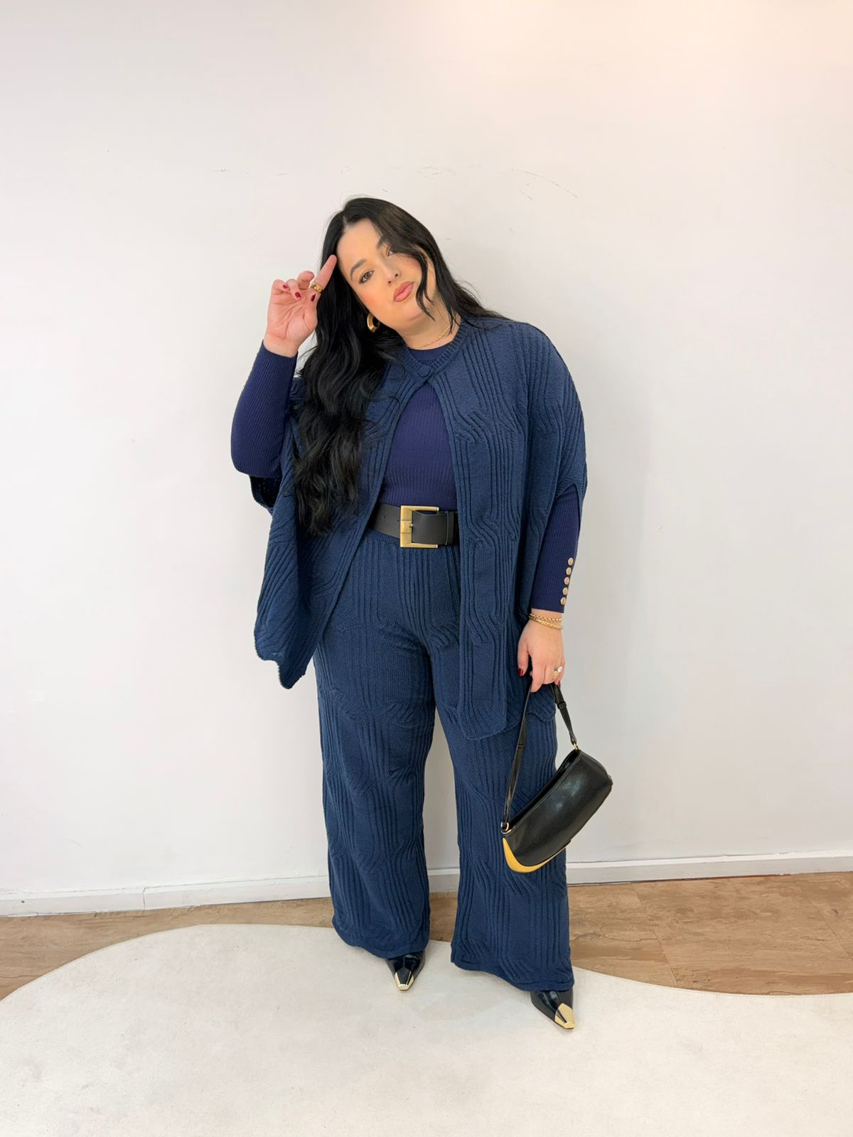 Conjunto Capa em Tricot Mousse Isabelle