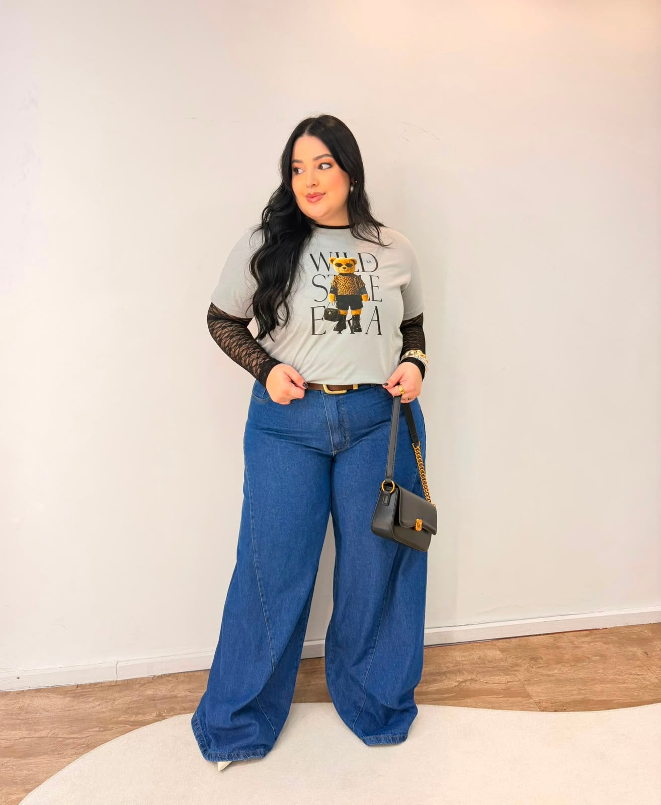 Wide Leg Básica Escura