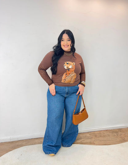 Wide Leg Básica Estonada