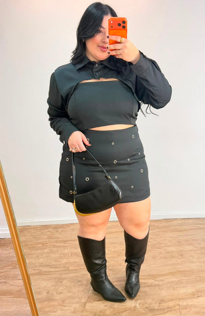 Trijunto Short Saia Ilhós