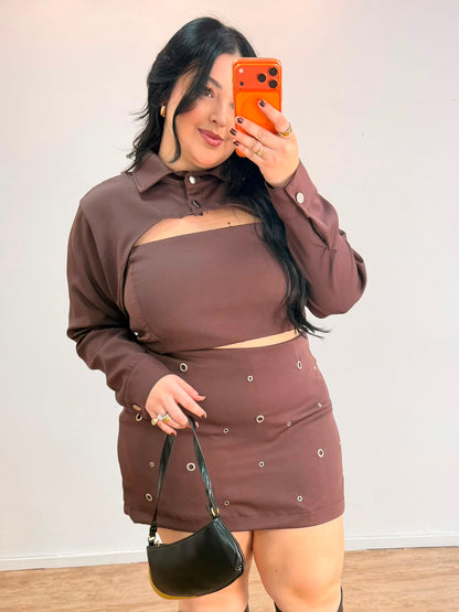 Trijunto Short Saia Ilhós