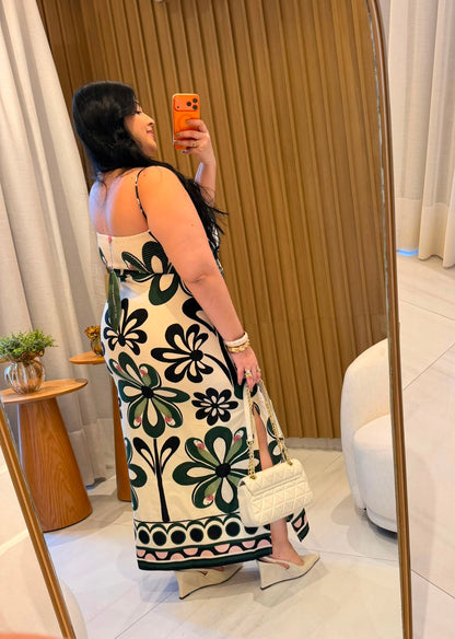 Vestido Cropped Alça Florara Farm