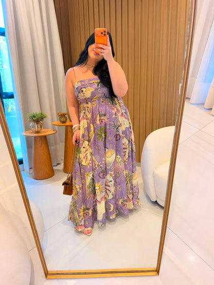 Vestido Longo Selva Mística Farm