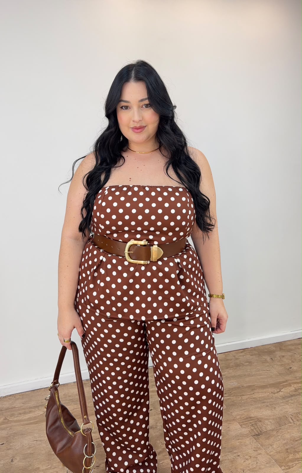 Conjunto de Bata Tomara que Caia Poá