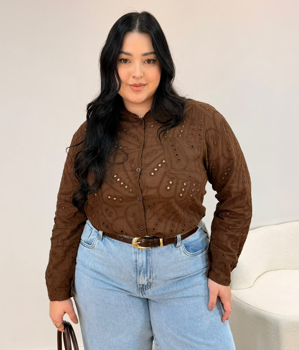 Camisa em Laise Sofia