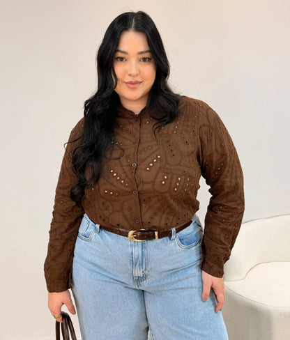 Camisa em Laise Sofia