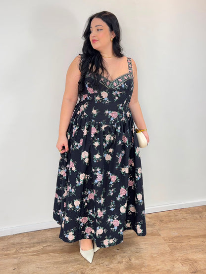 Vestido Cropped Estampado Romance Farm