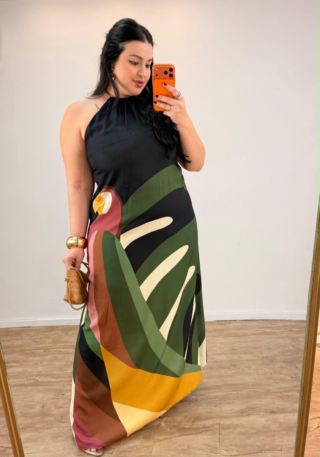 Vestido Longo Listra Arara Farm