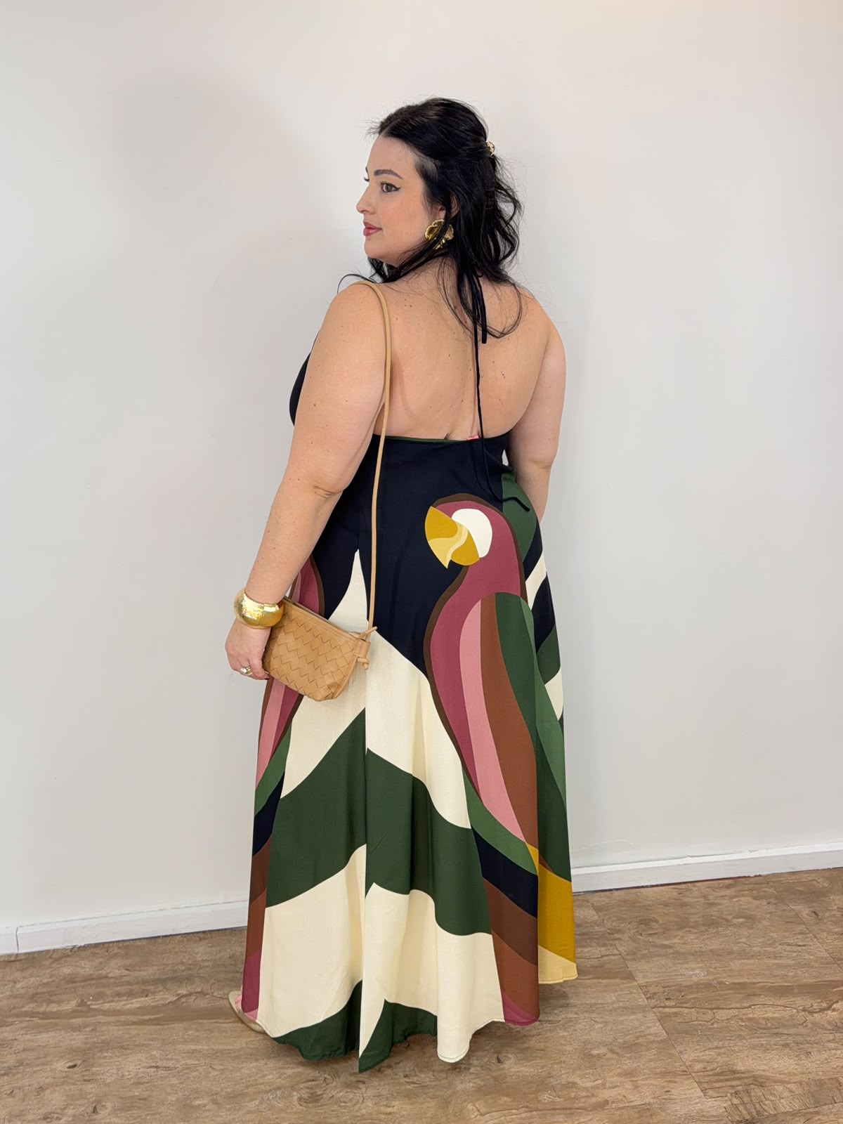 Vestido Longo Listra Arara Farm