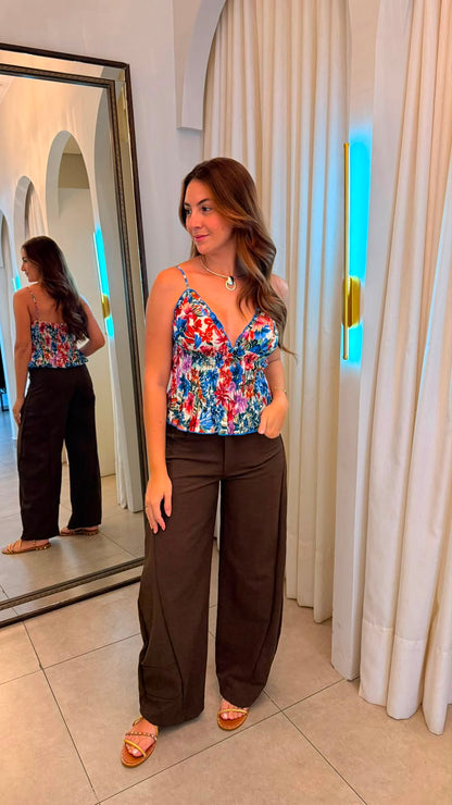 Calça Sarja Marina