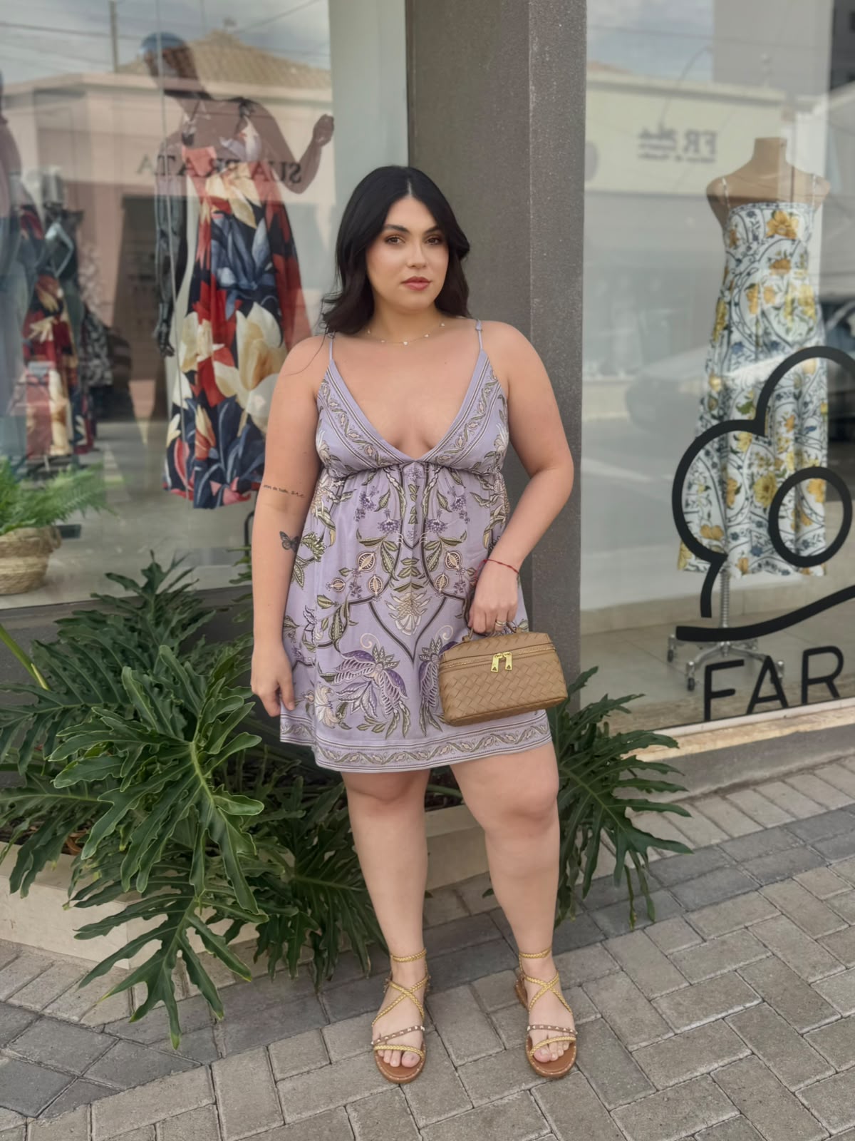 Vestido Curto Flor do Deserto Farm