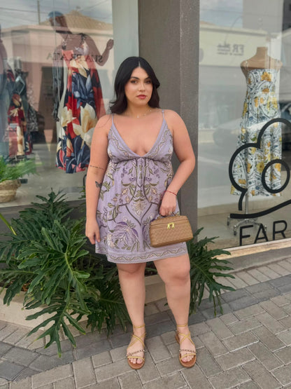 Vestido Curto Flor do Deserto Farm