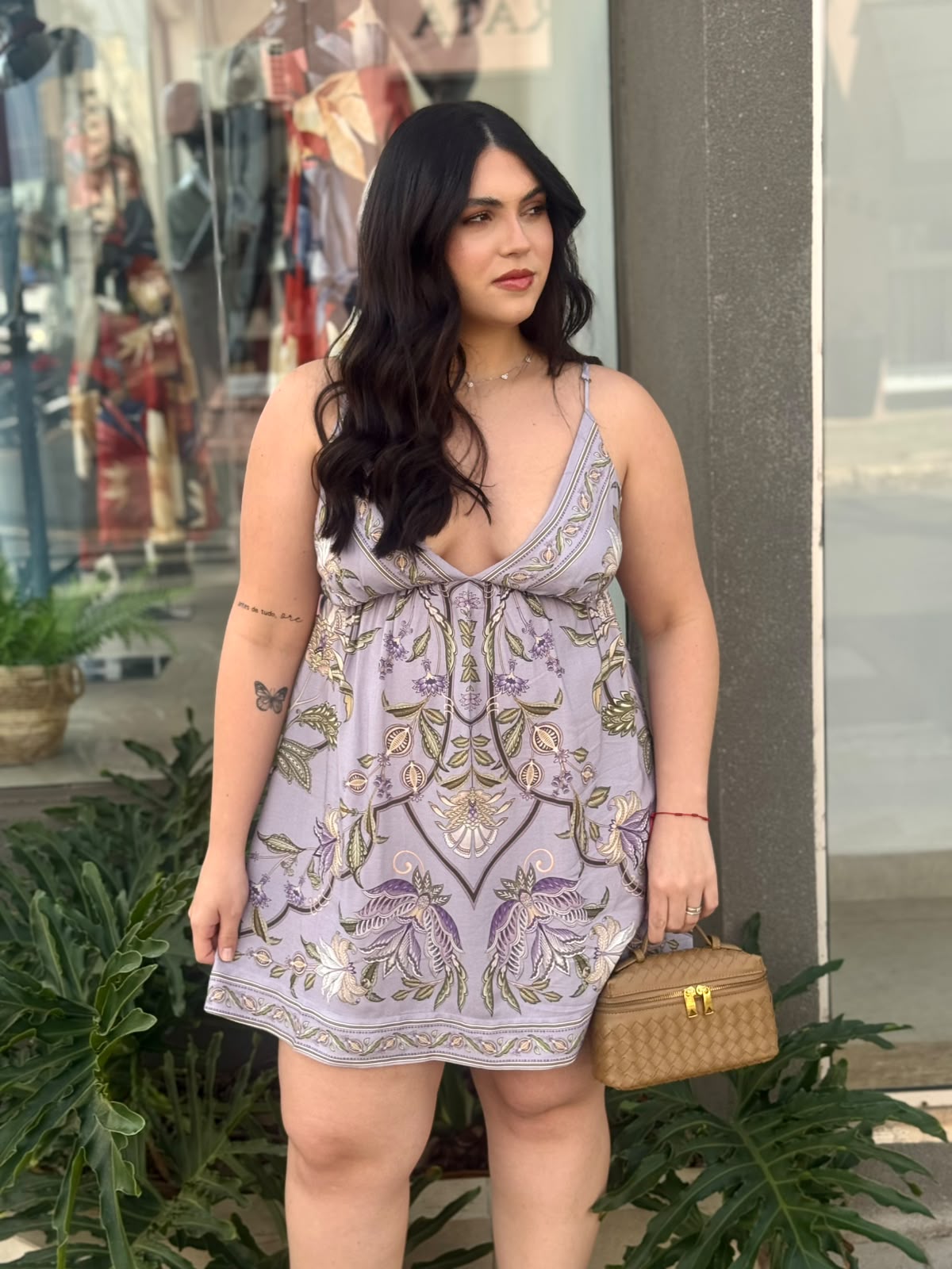 Vestido Curto Flor do Deserto Farm