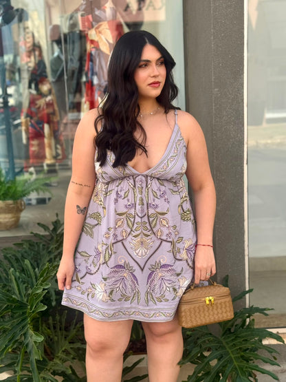 Vestido Curto Flor do Deserto Farm