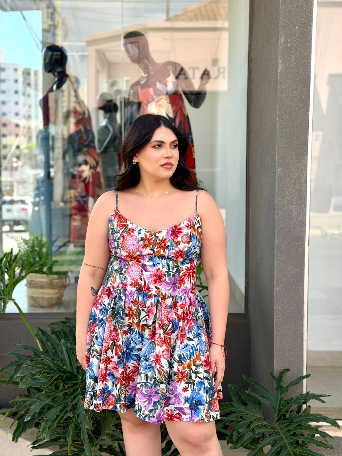 Vestido Curto Alcinha Florabela Farm