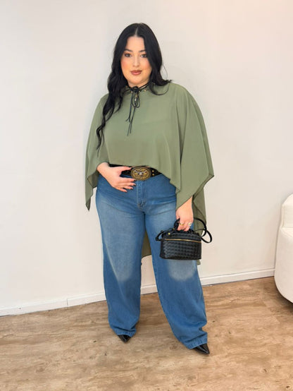 Calça Jeans Wide Leg Paula