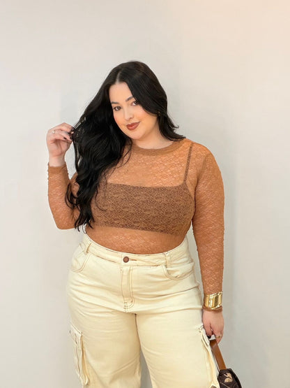 Blusa Segunda Pele em Renda