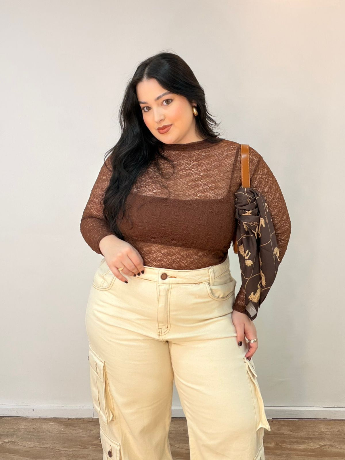 Blusa Segunda Pele em Renda