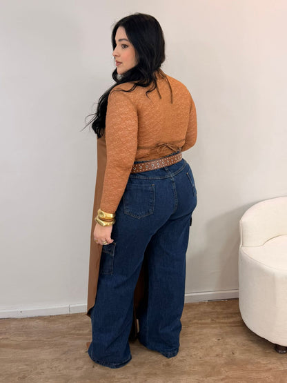Bata Alongada Babados