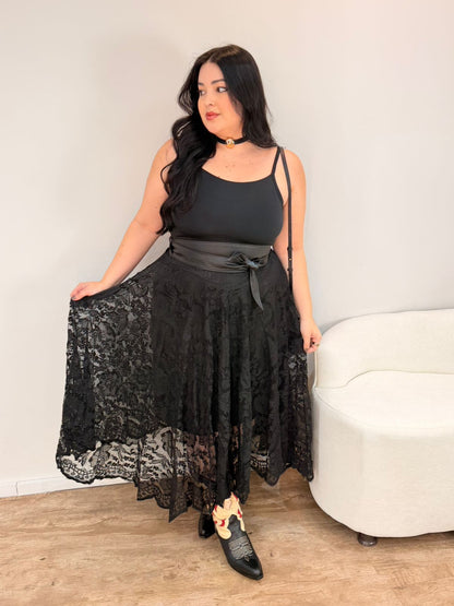 Saia de Renda Midi