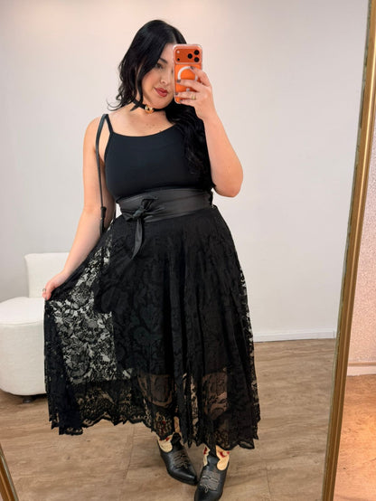 Saia de Renda Midi