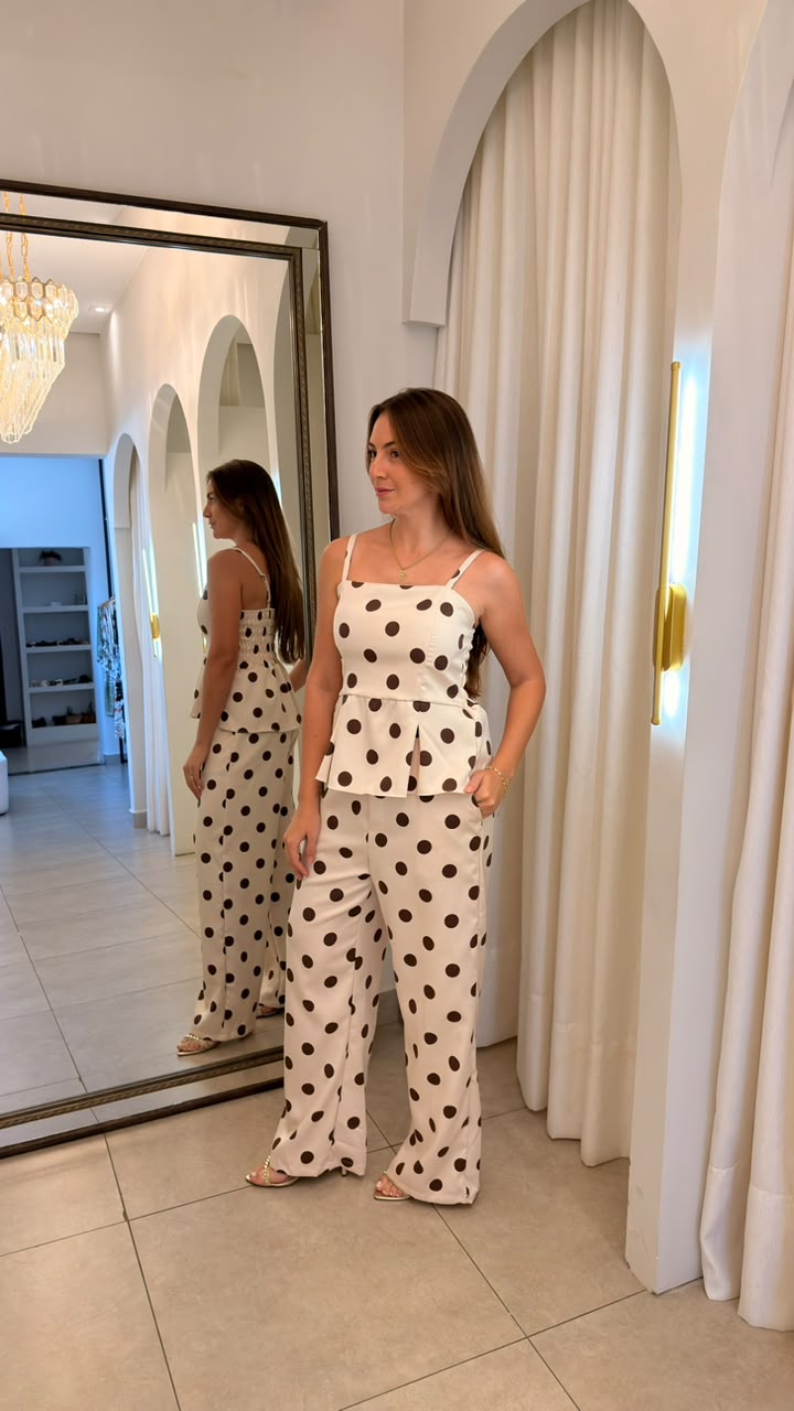 Conjunto Poá em Alfaiataria