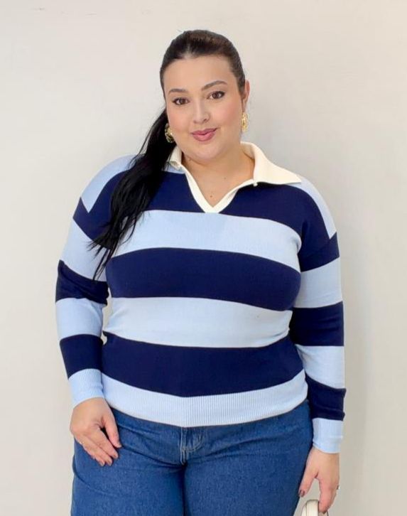 Casaco Tricot Listrado Noemi