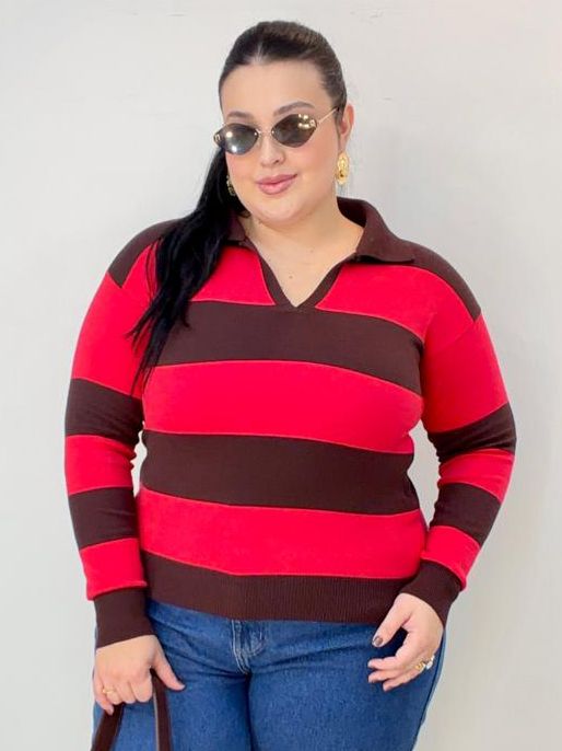 Casaco Tricot Listrado Noemi