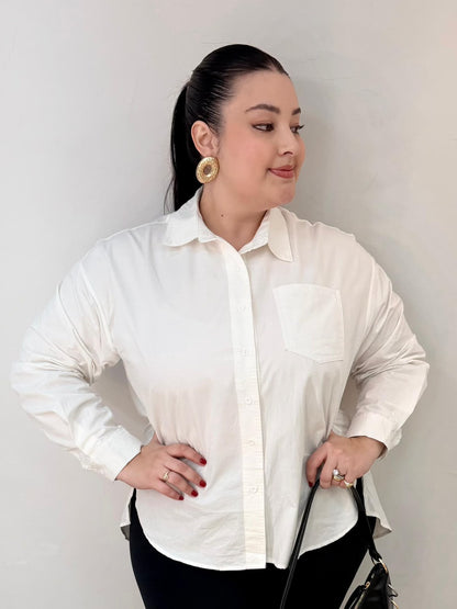 Camisa Algodão Alongada