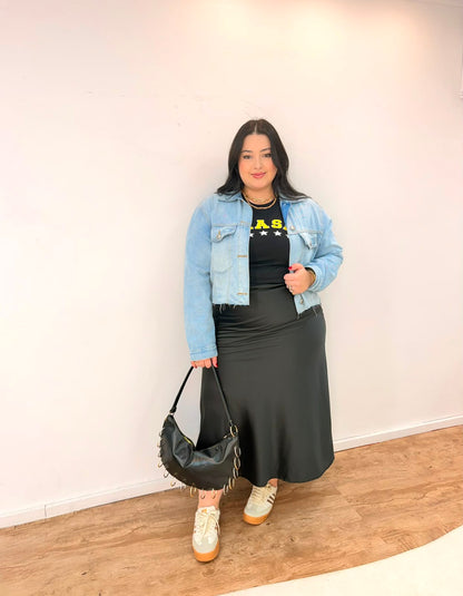 Jaqueta Cropped Jeans Farm