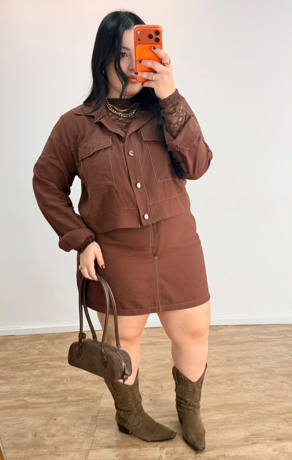Conjunto Jaqueta e Short Saia Prespontado Flávia