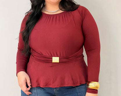 Blusa Bata Manga Longa Poliamida