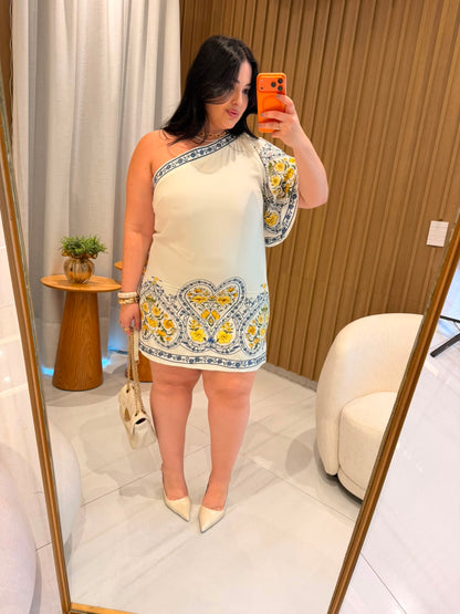 Vestido Romance Boho Ombro Só Farm