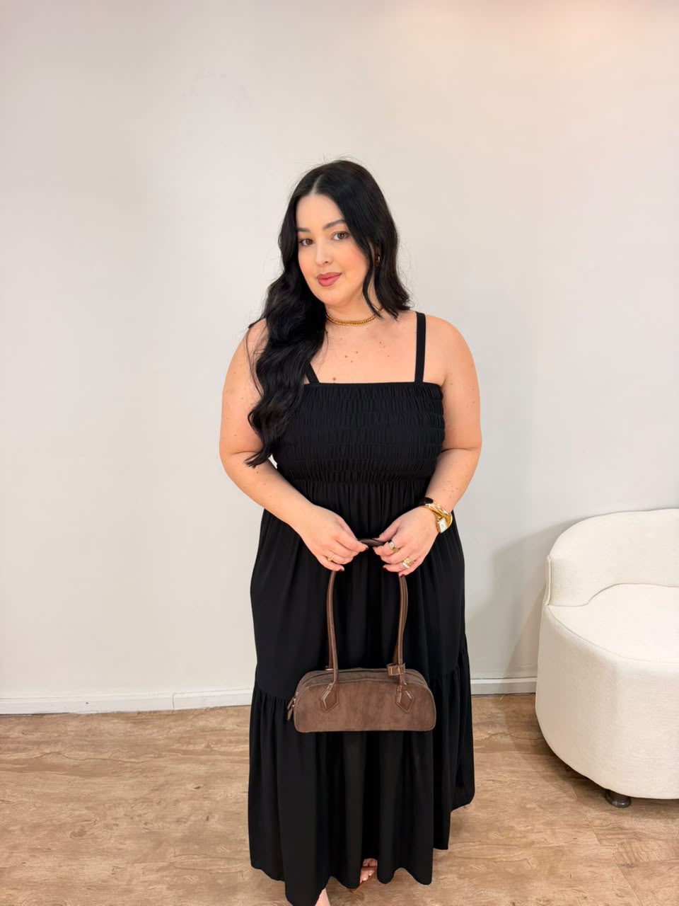 Vestido Bella Lastex Liso