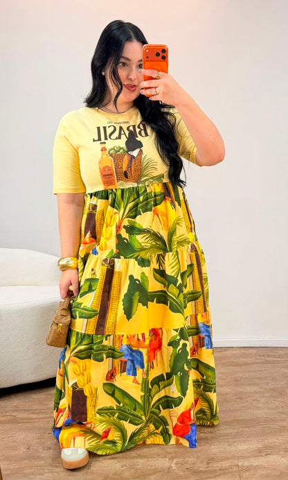 Vestido Combinho Café da Tarde Farm