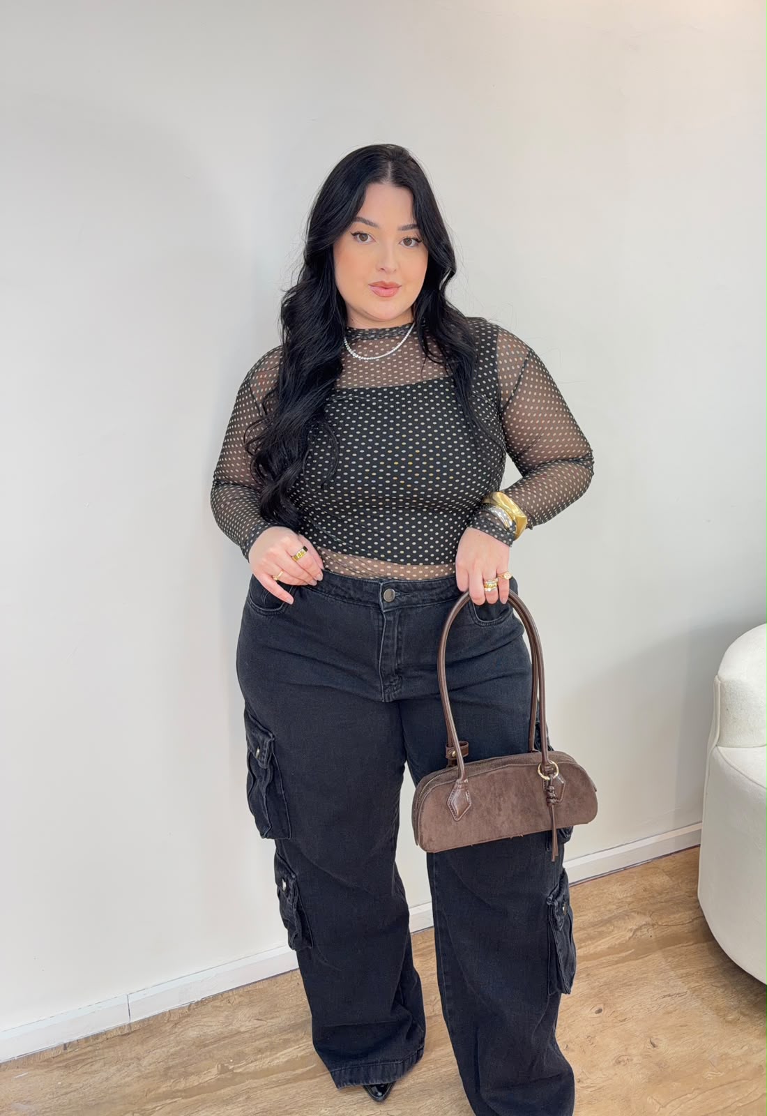 Blusa de Tule Poá