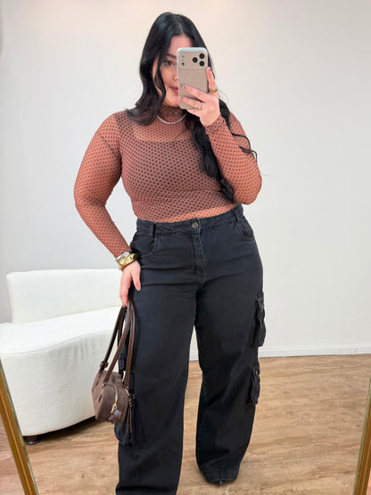 Blusa de Tule Poá