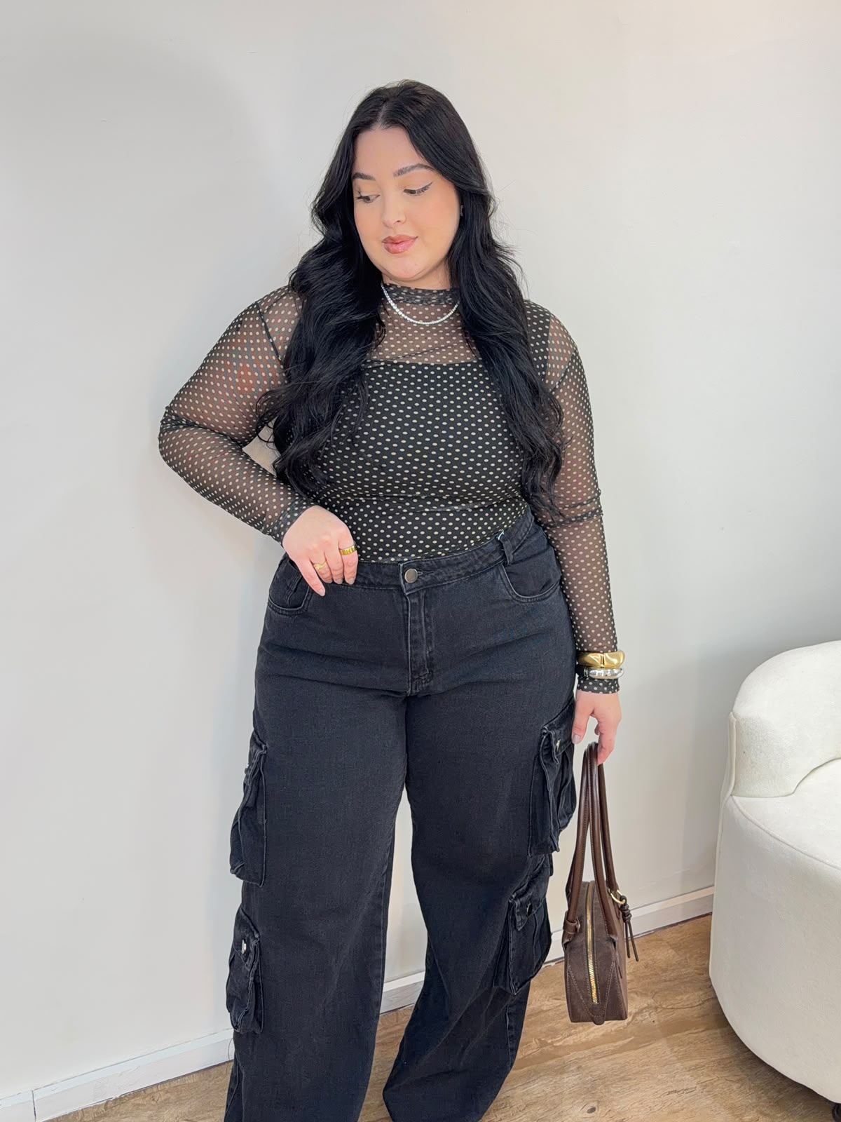 Blusa de Tule Poá