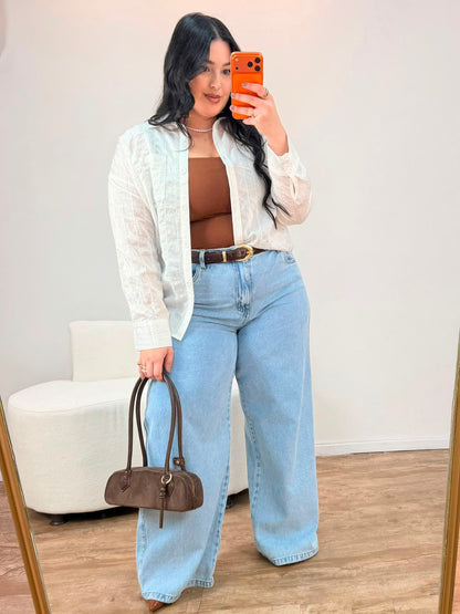 Calça Wide Leg Básica