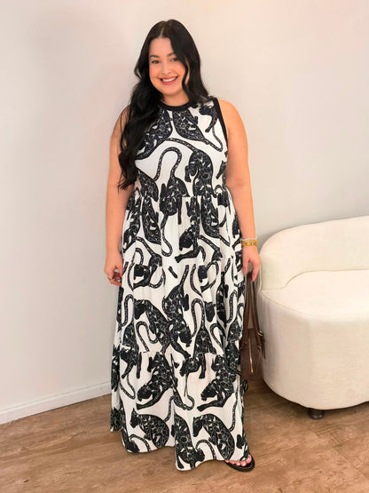 Vestido Marias Estampado Amor De Pantera Farm