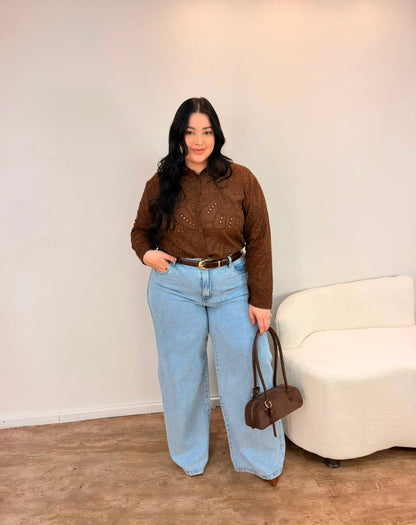 Camisa em Laise Sofia