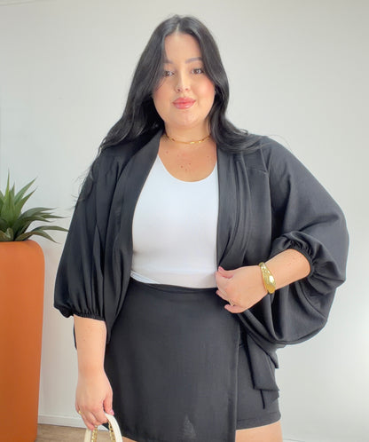 Conjunto Feminino em Tecido Duna com Blusa e Calça Mabel