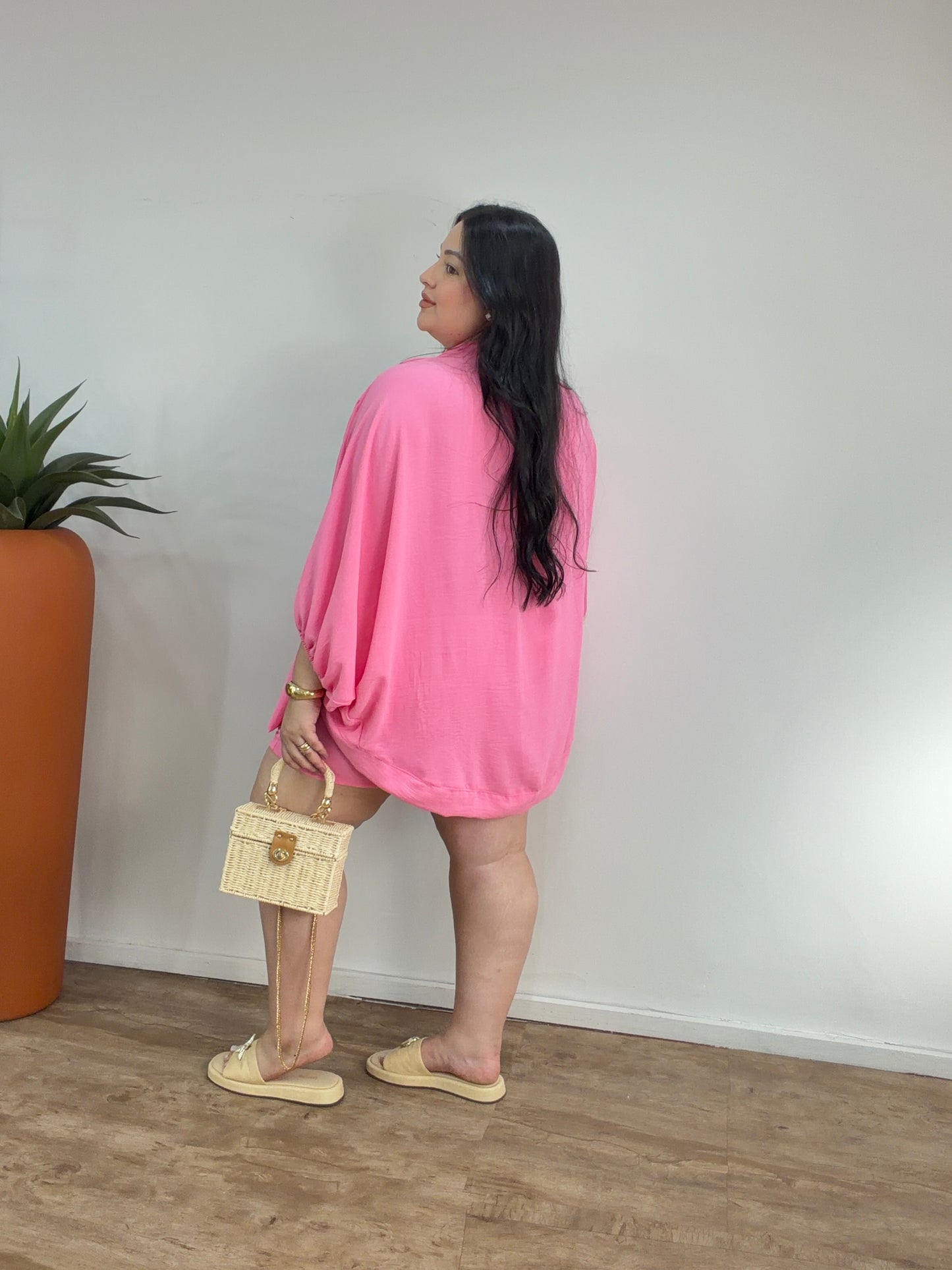 Conjunto Feminino em Tecido Duna com Blusa e Calça Mabel