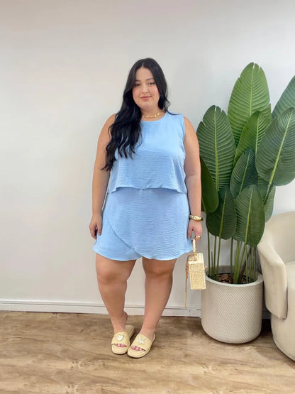 Macacão em Tecido Duna Mavi