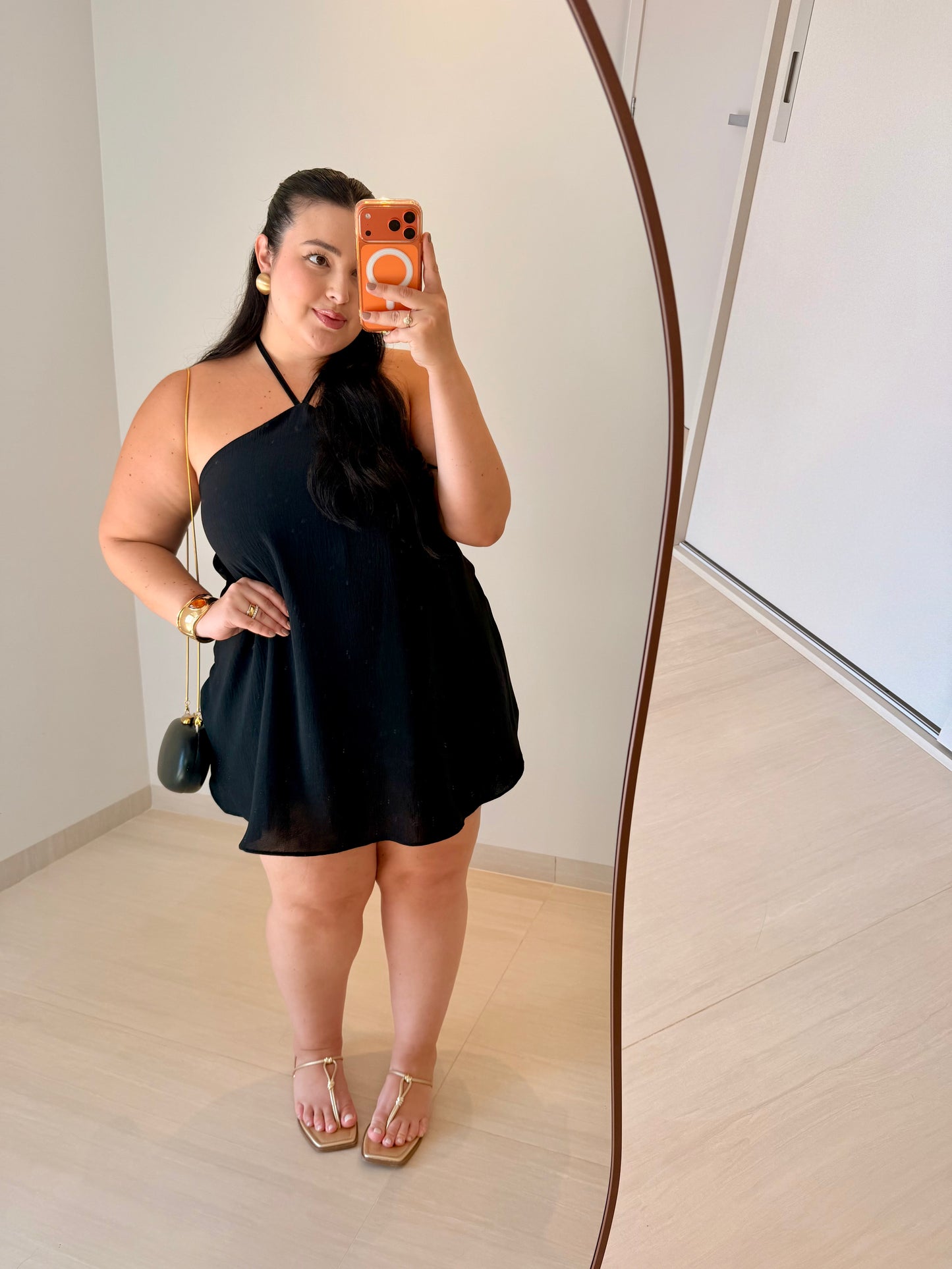 Vestido Curto com Amarração Maria Fernanda