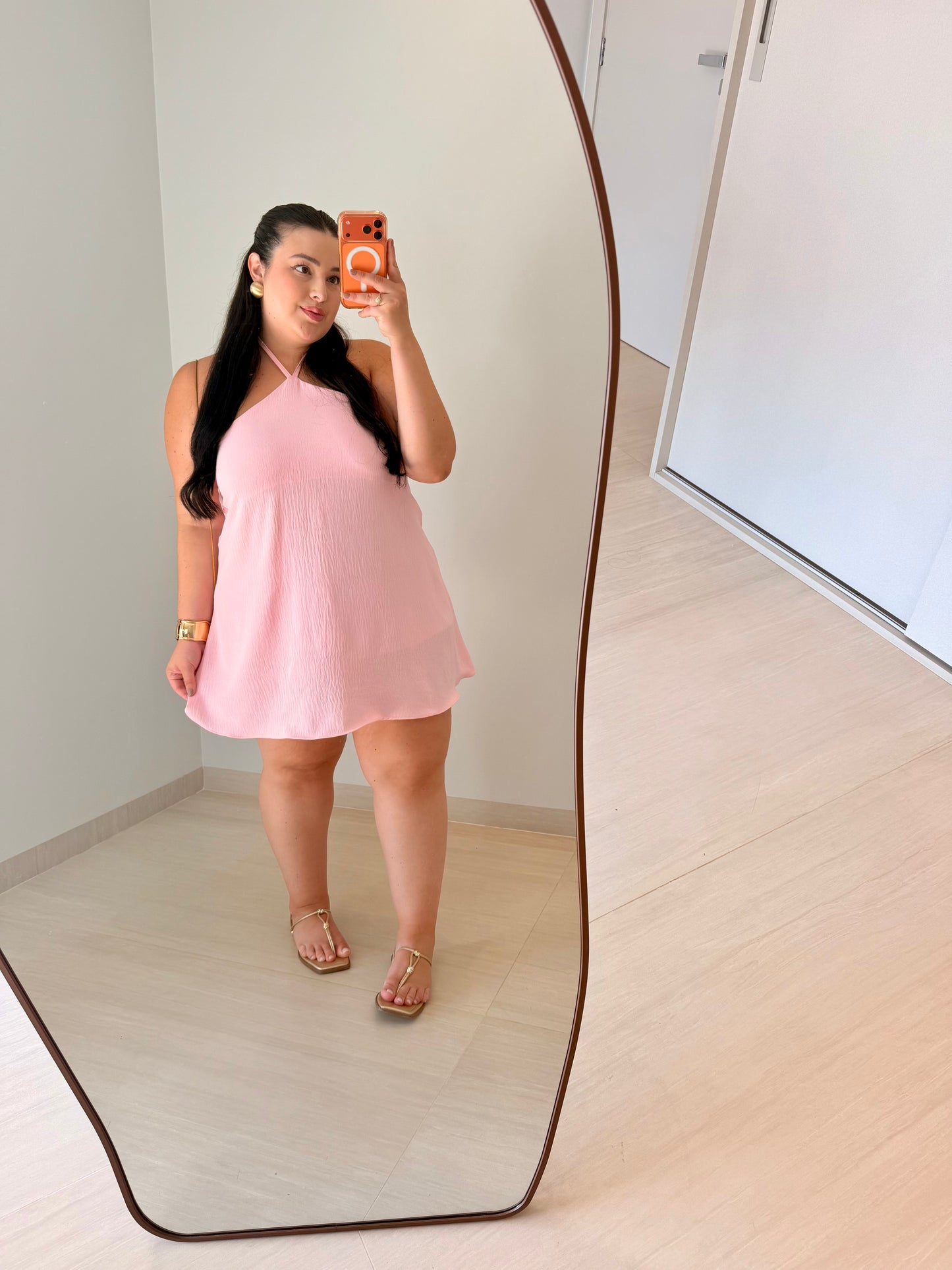 Vestido Curto com Amarração Maria Fernanda